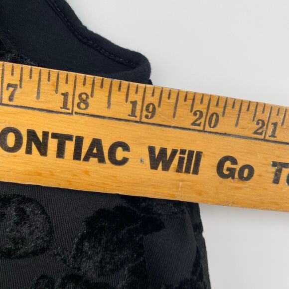 Cable & Gauge Top XL Black Velvet Tapestry Pattern Whimsigoth Dark Romantic - Picture 7 of 9